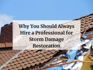 Why You Should Always Hire a Professional for Storm Damage Restoration