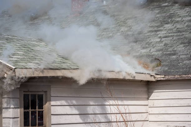 smoke damaged